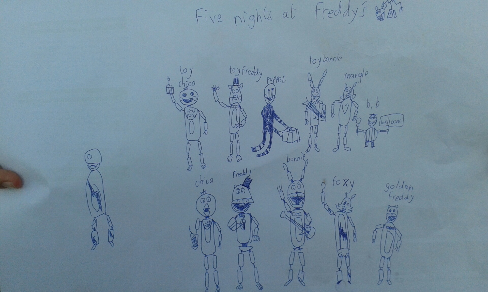 tekening Five Nights at Freddy's